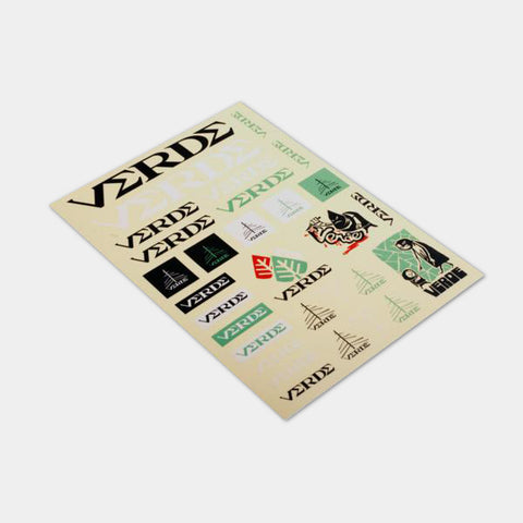 Sticker Sheet w/ 30 Assorted Verde BMX Stickers
